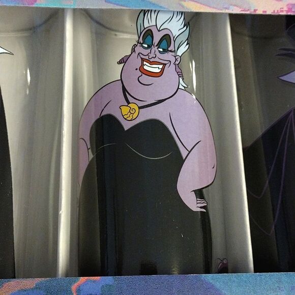 Disney Villains CharactersâPrints 10oz Tumbler Glassware Set of 4 NWT - Picture 13 of 17